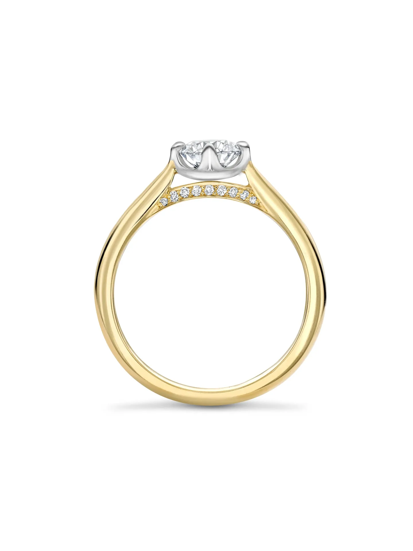 Boodles Brilliance Yellow Gold Diamond Engagement Ring 0.7 Carat GVS2