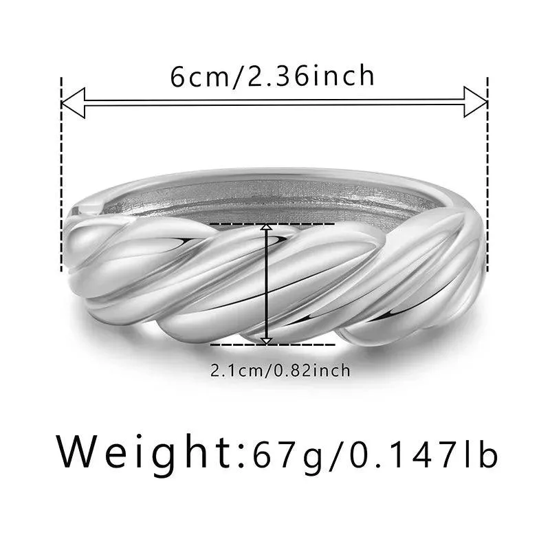 Bracelets Charm Jewelry - Golden Color - Twist Shape - TSJ9 Design