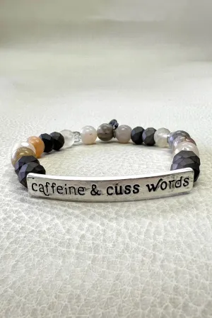 Caffeine & Cuss Words Bracelet