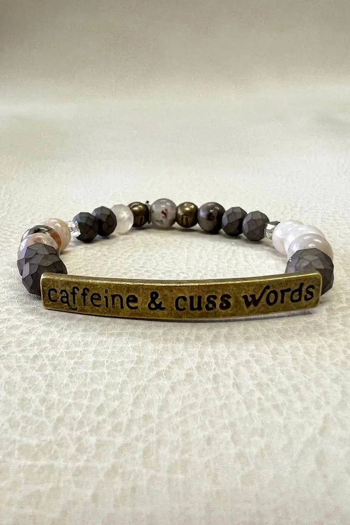 Caffeine & Cuss Words Bracelet