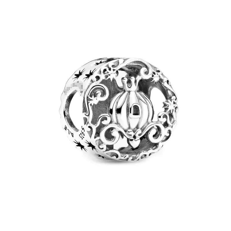Casual Cute Round Star Flower Sterling Silver Enamel Plating Inlay Zircon Jewelry Accessories