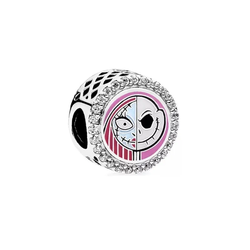Casual Cute Round Star Flower Sterling Silver Enamel Plating Inlay Zircon Jewelry Accessories