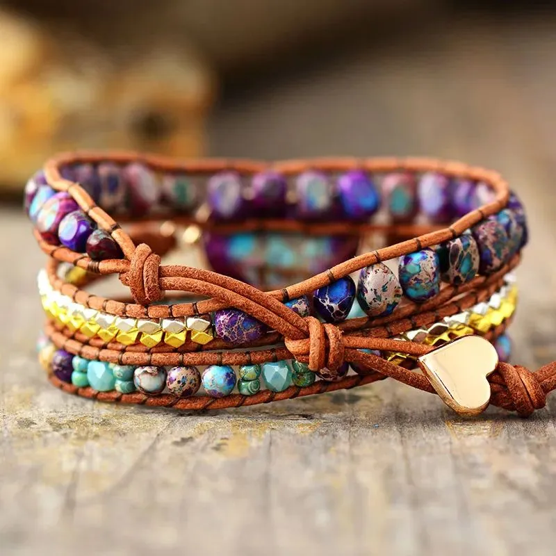 Center Spiritual Big Heart Bracelets Collection