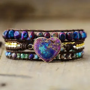 Center Spiritual Big Heart Bracelets Collection