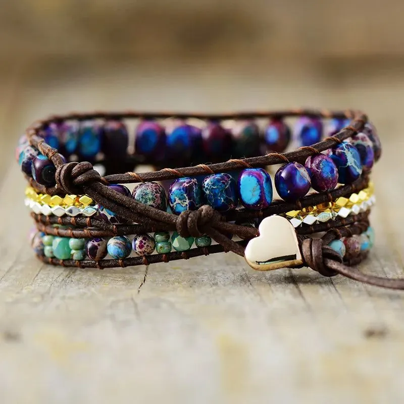 Center Spiritual Big Heart Bracelets Collection