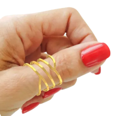Charming 18k Gold Thumb Ring For Women From Pc Chandra Online Exclusive Collection