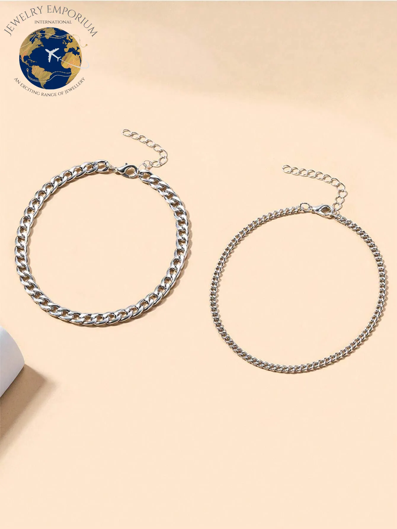 Chic 2-Piece Metallic Double Layer Anklet Set - Perfect for Daily Wear, Dates, and Celebrations