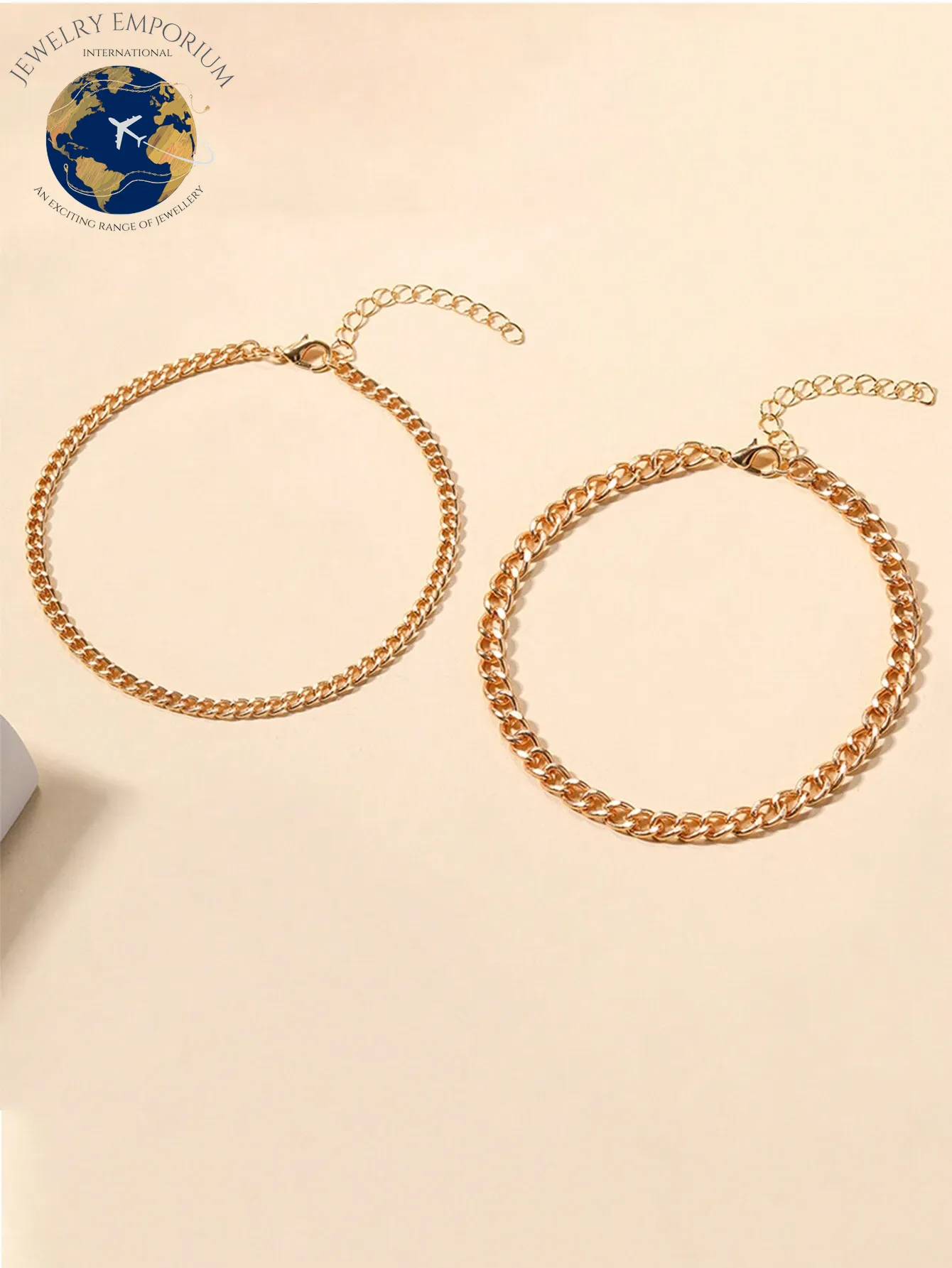 Chic 2-Piece Metallic Double Layer Anklet Set - Perfect for Daily Wear, Dates, and Celebrations