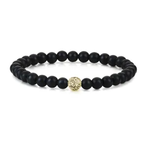 Classic Beaded Bracelet - Solid Gold