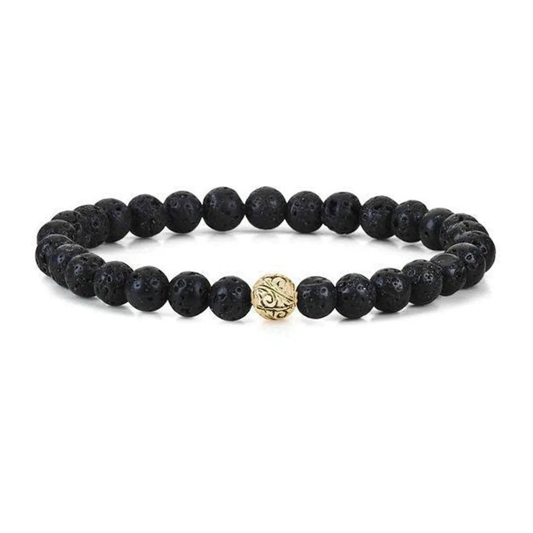 Classic Beaded Bracelet - Solid Gold