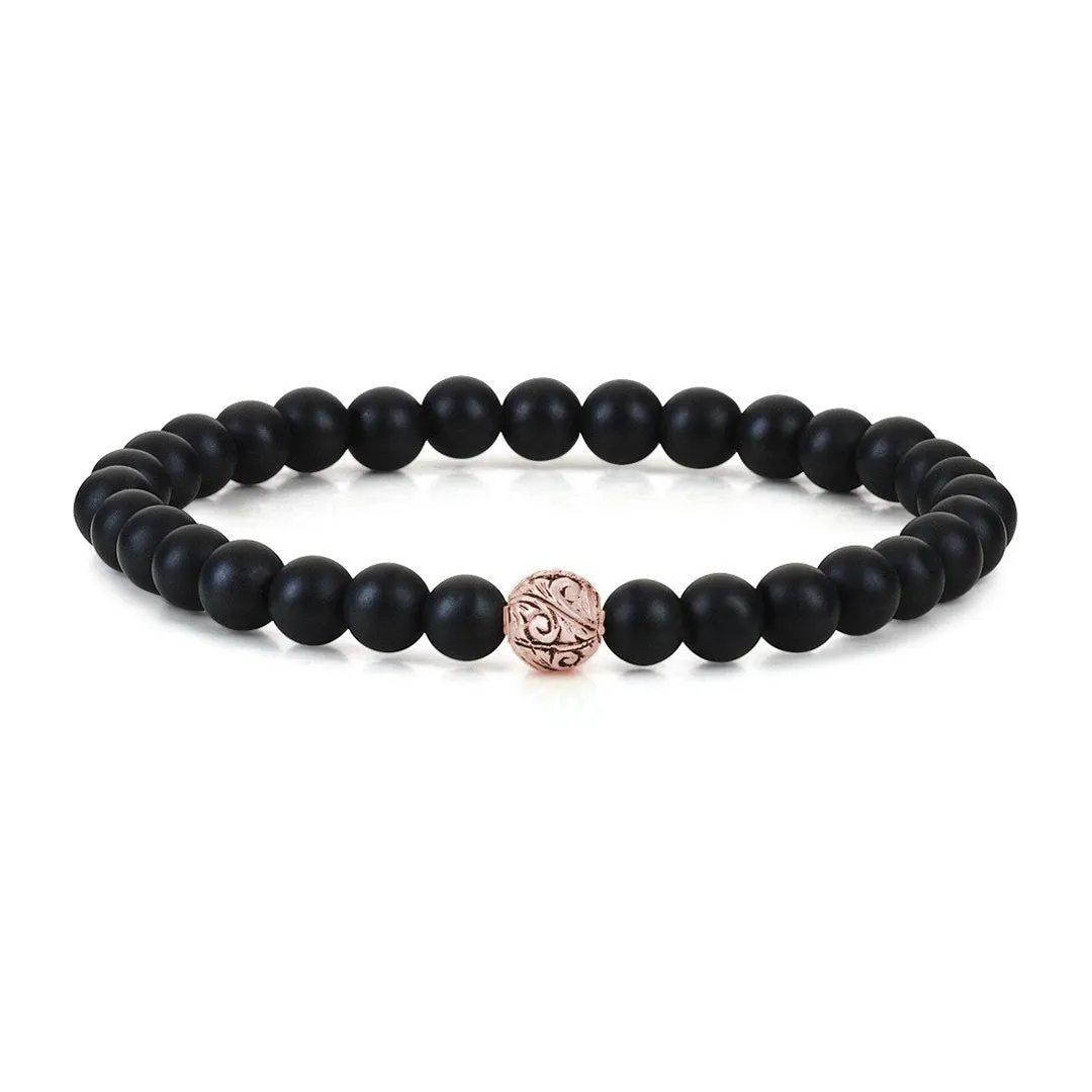 Classic Beaded Bracelet - Solid Gold