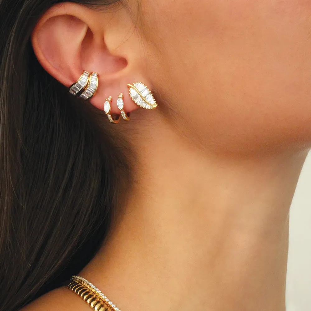 CLASSIC PALM LEAF STUDS