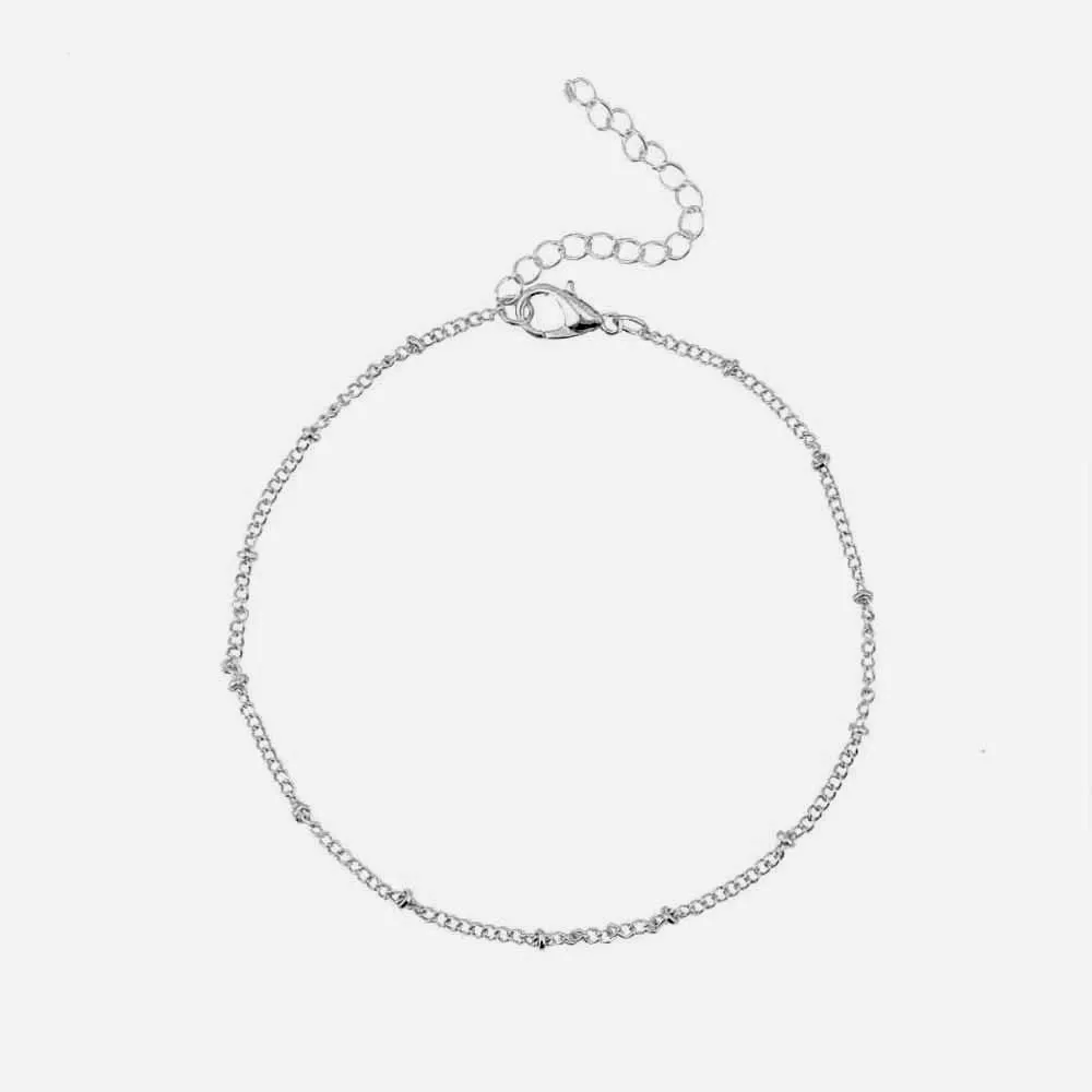 Copper Bead Chain Anklet
