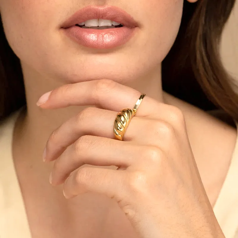 Croissant Dome Ring