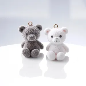 Cute Animal Resin Flocking Jewelry Accessories