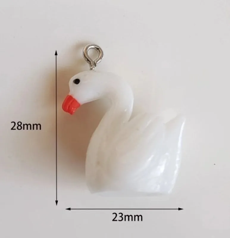Cute Sweet Tortoise Rabbit Swan Resin Stoving Varnish Jewelry Accessories