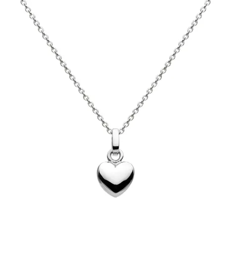 Dainty Solid silver Heart Necklace