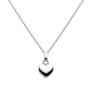 Dainty Solid silver Heart Necklace