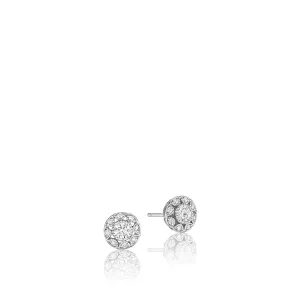Dantela Crescent Bloom Studs