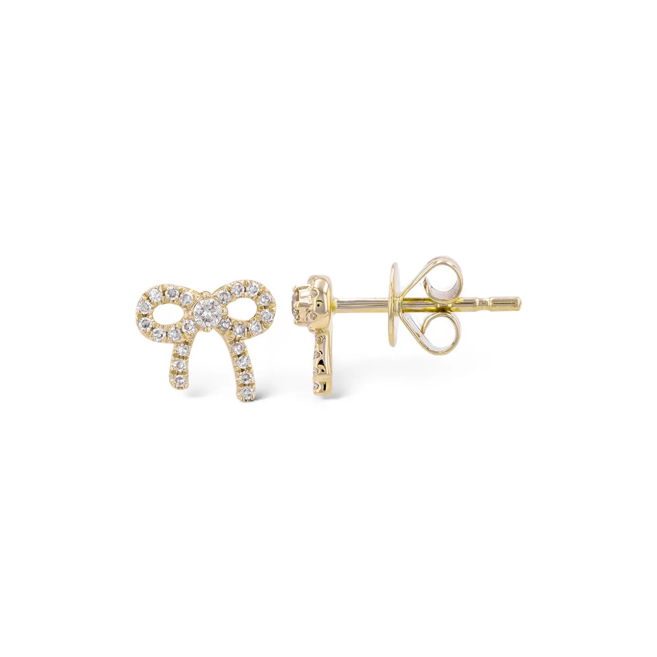 Diamond Bow Studs