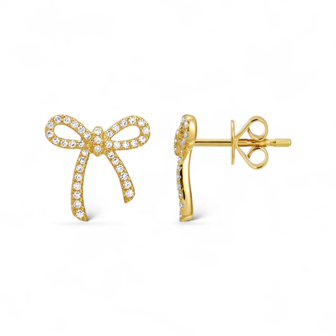Diamond Bow Studs