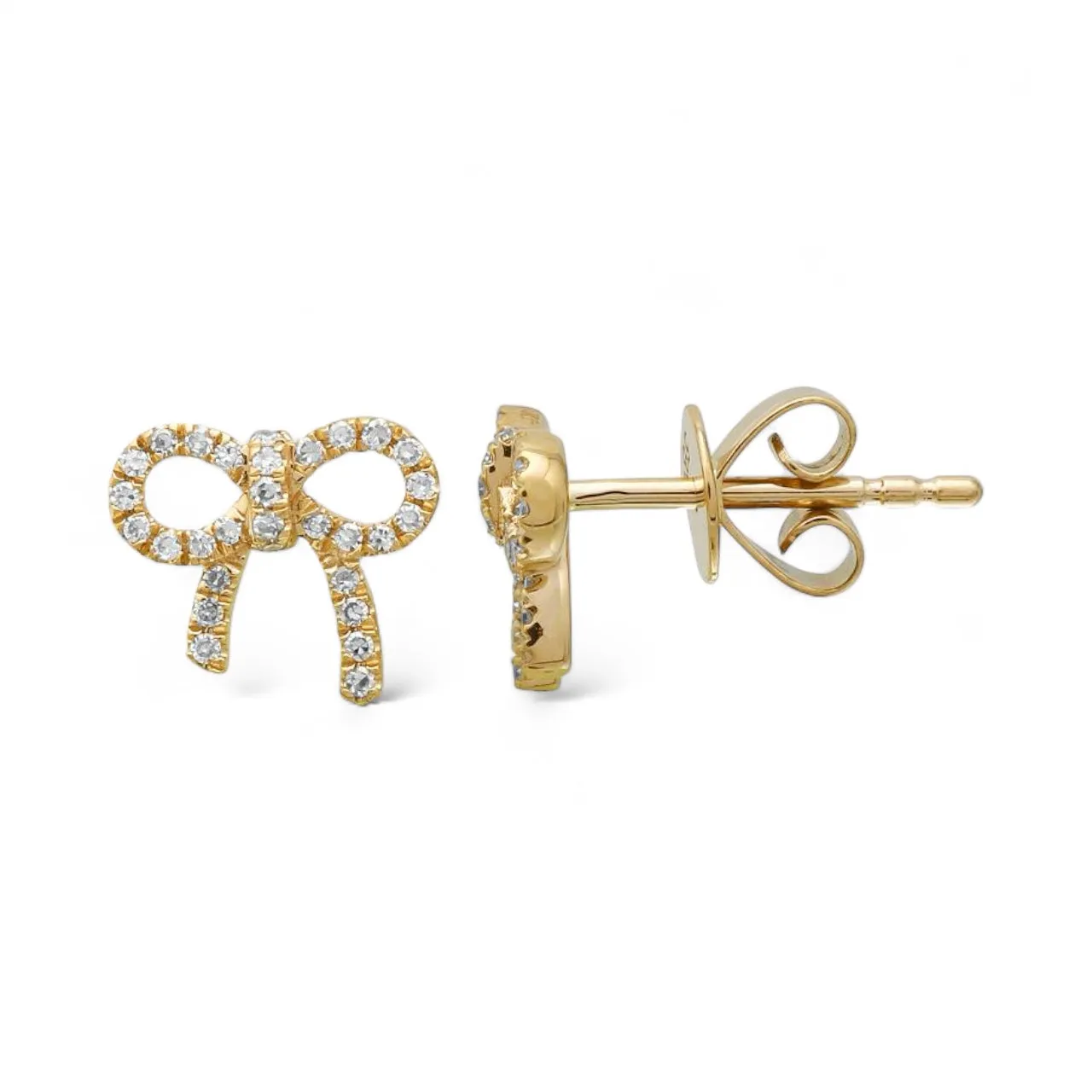 Diamond Bow Studs