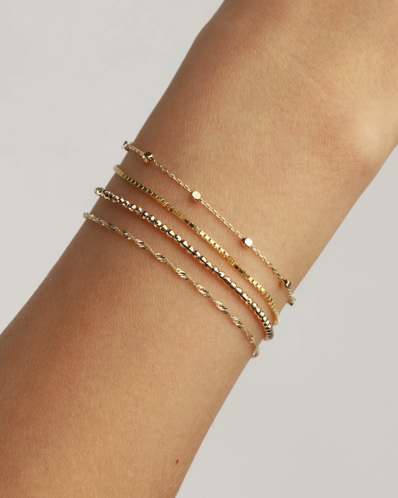 Diamond Cut Nugget Bracelet