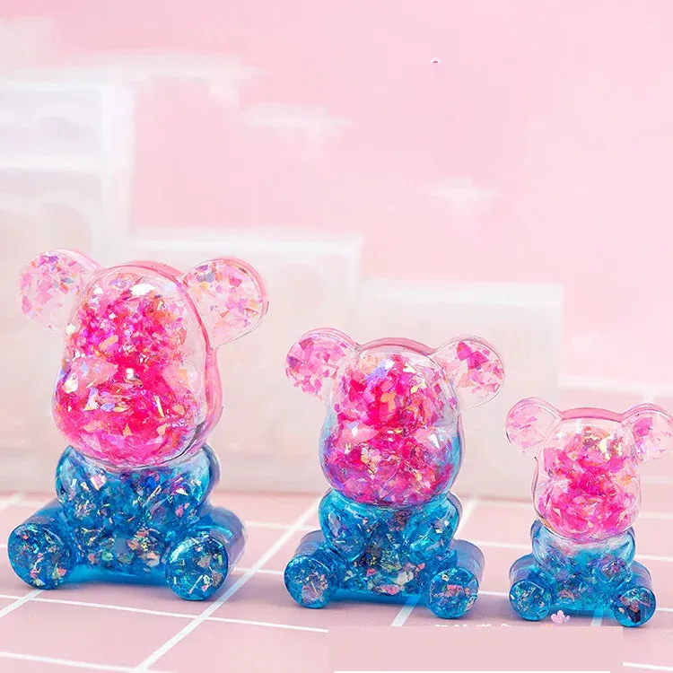 ELMAS Cute Bear Silicone Mold for DIY Resin Jewelry