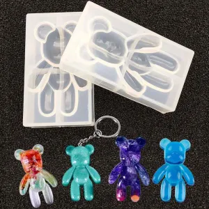 ELMAS Cute Bear Silicone Mold for DIY Resin Jewelry