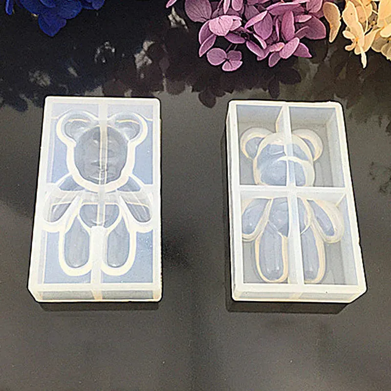 ELMAS Cute Bear Silicone Mold for DIY Resin Jewelry