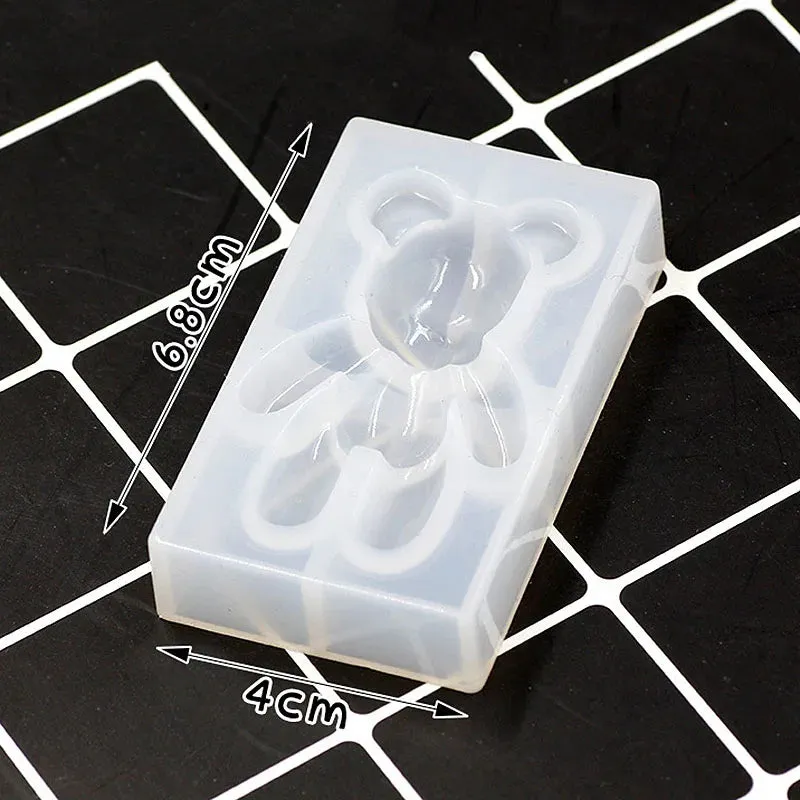 ELMAS Cute Bear Silicone Mold for DIY Resin Jewelry