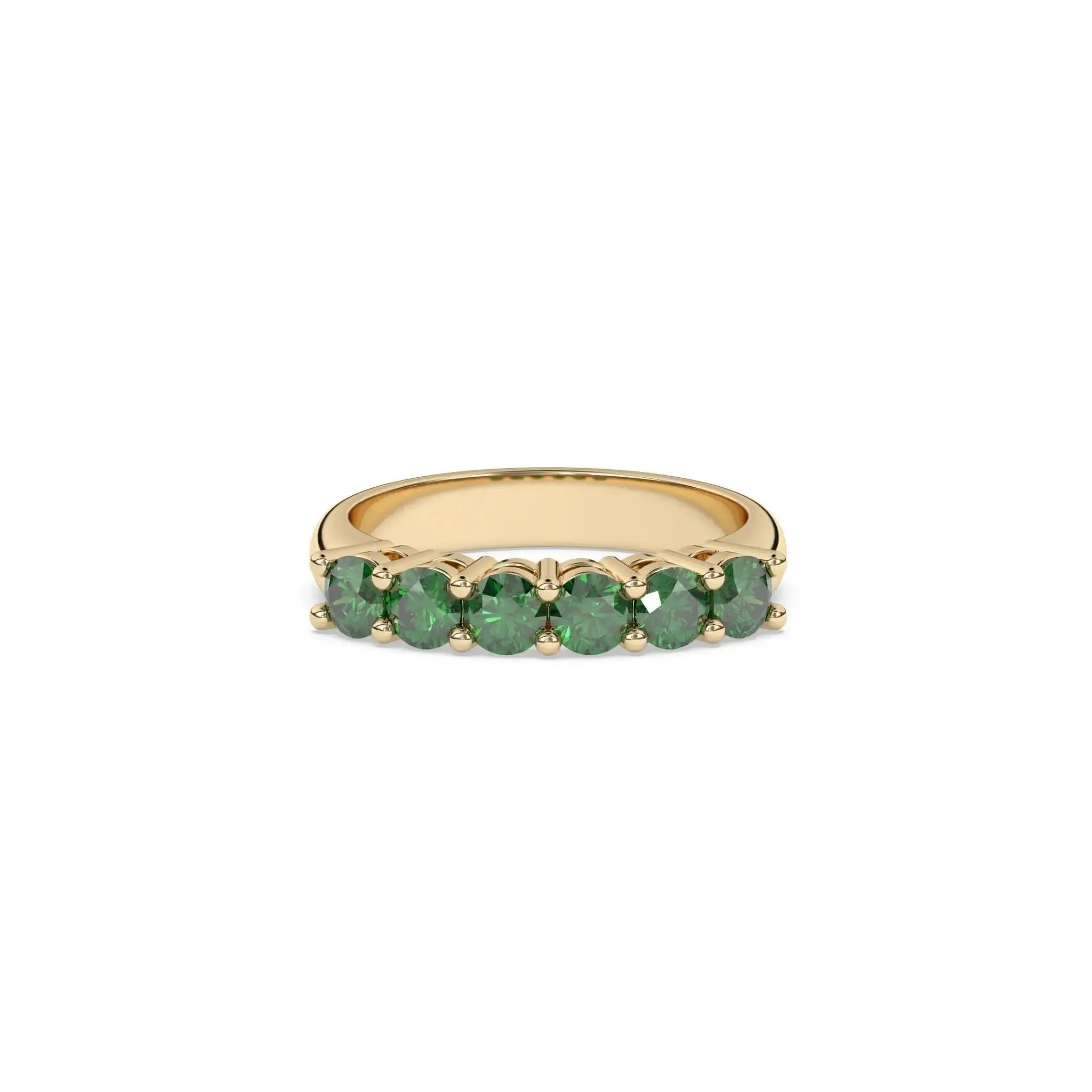 Emerald Six Stone Ring