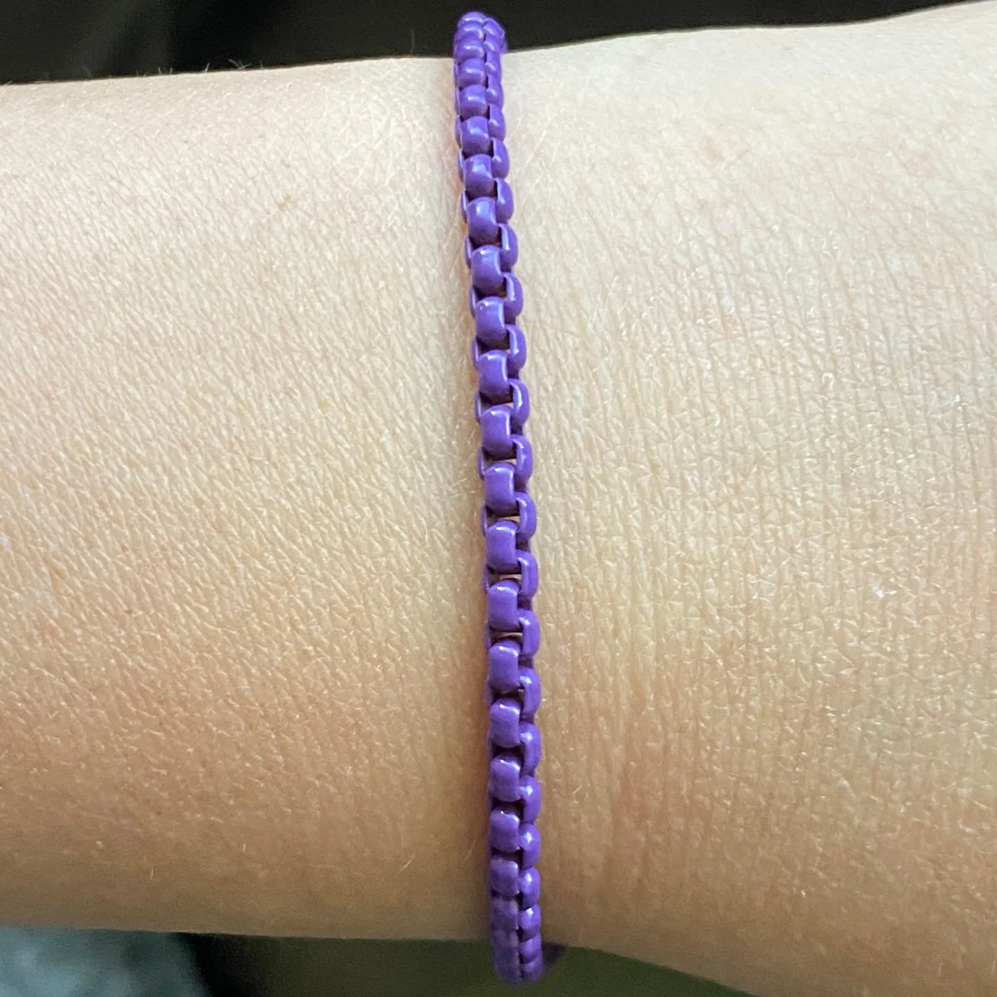 Enamel Chain Link Anklet