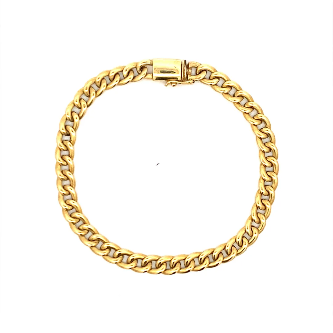 Estate Yellow Gold Fancy Link Bracelet