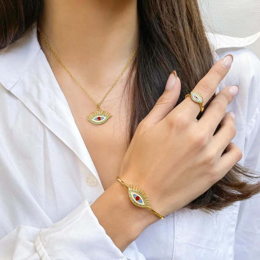 Evil Eye Pendant (Confidence) - Gold