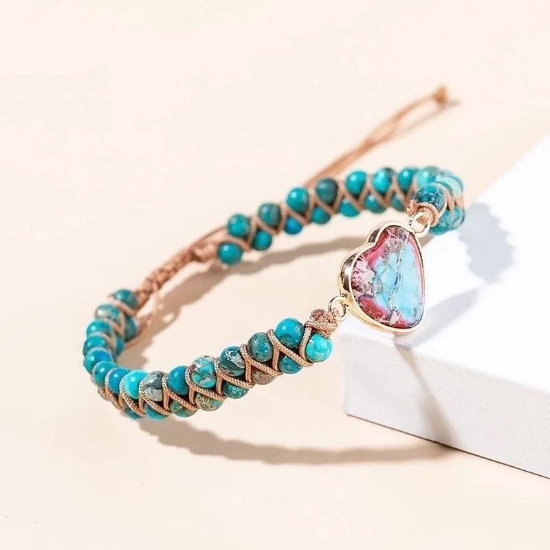 Fashion Tree Metal Natural Stone Bracelets