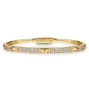 Gabriel & Co. Pyramid Rhombus Station Bangle