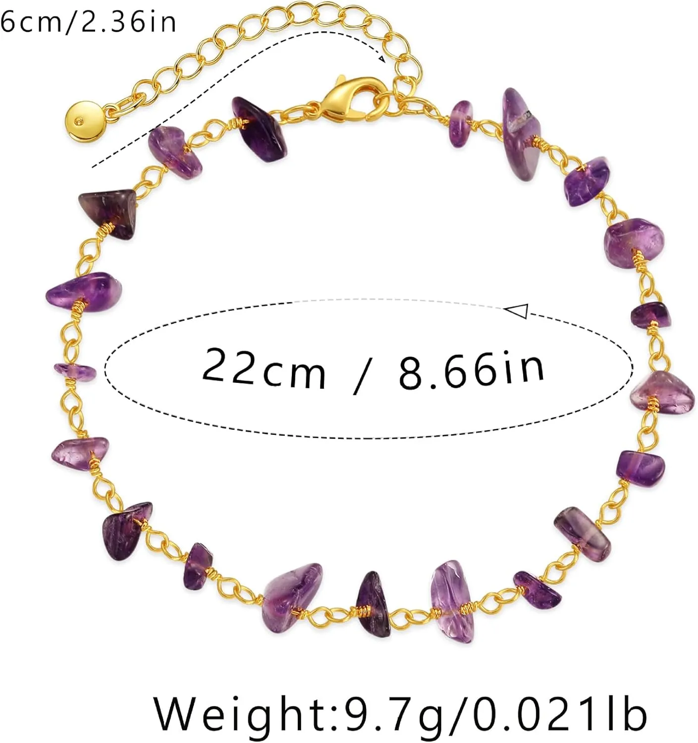 Gold Anklets for Women, Summer Fashion Simple Titanium Steel Foot Chain Jewelry