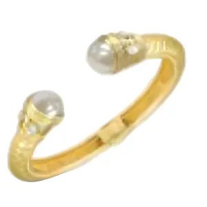 Gold cuff bangle bracelet