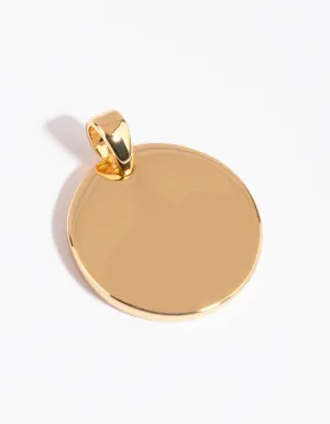 Gold Plated Clean Disc Charm