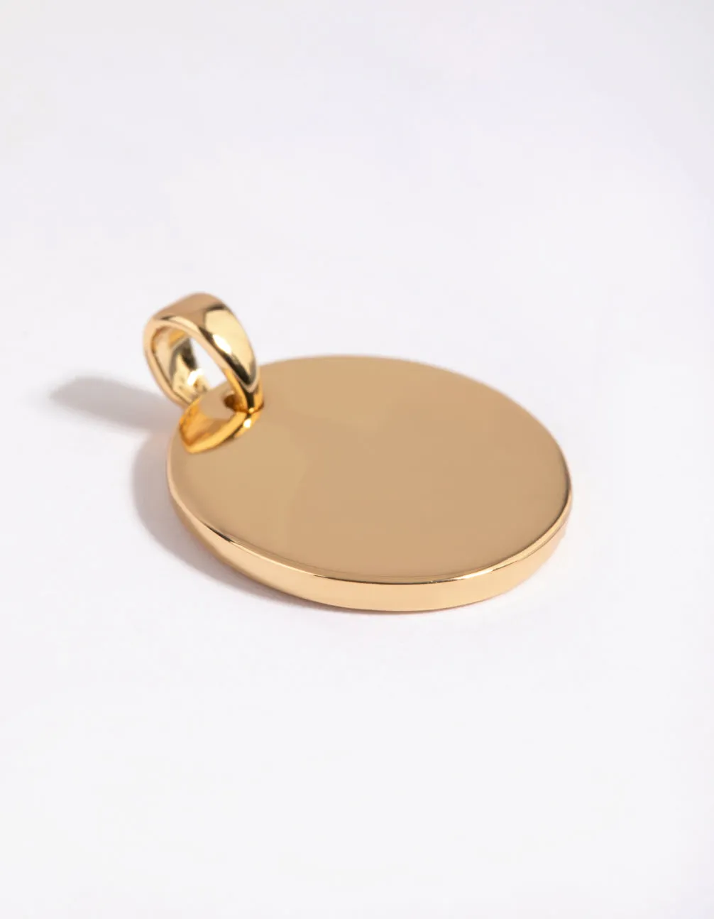 Gold Plated Clean Disc Charm