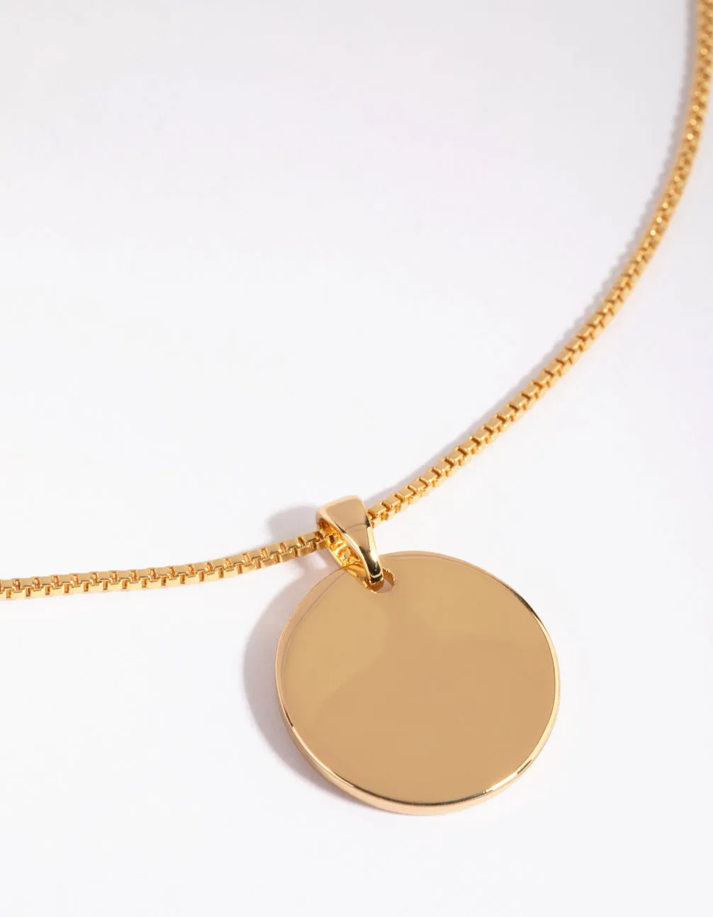 Gold Plated Clean Disc Charm