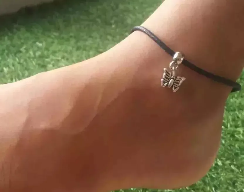Gurjari Jewellers Thread nazariya Cotton Dori Anklet (Pack of 4)
