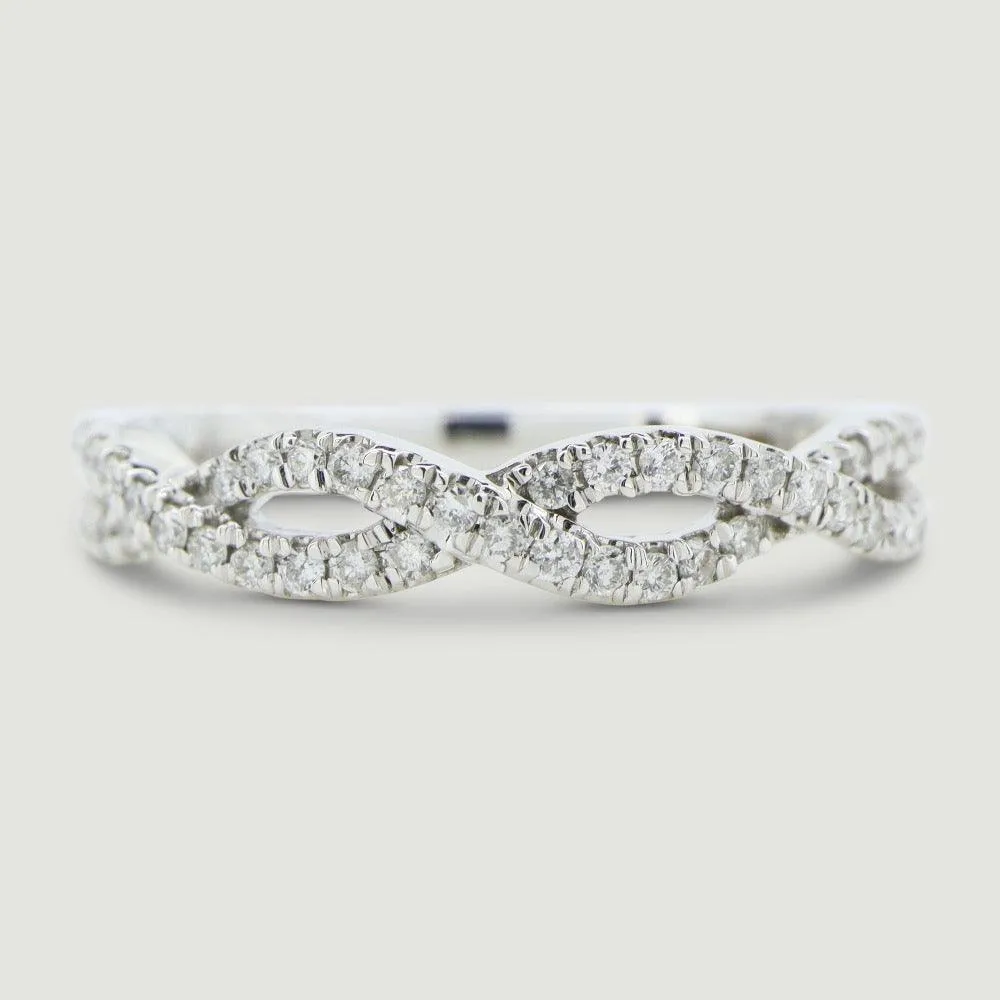 Infinity Sparkle Diamond Ring