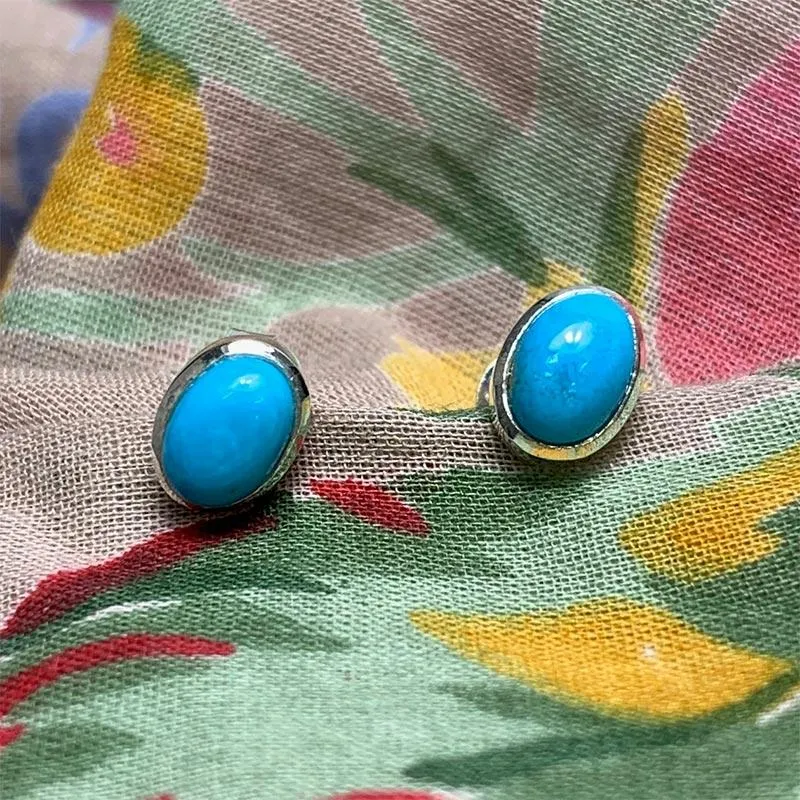 Jane Austen Turquoise Stud Earrings