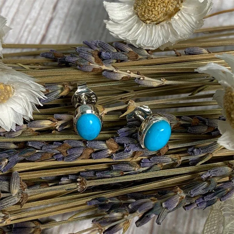 Jane Austen Turquoise Stud Earrings