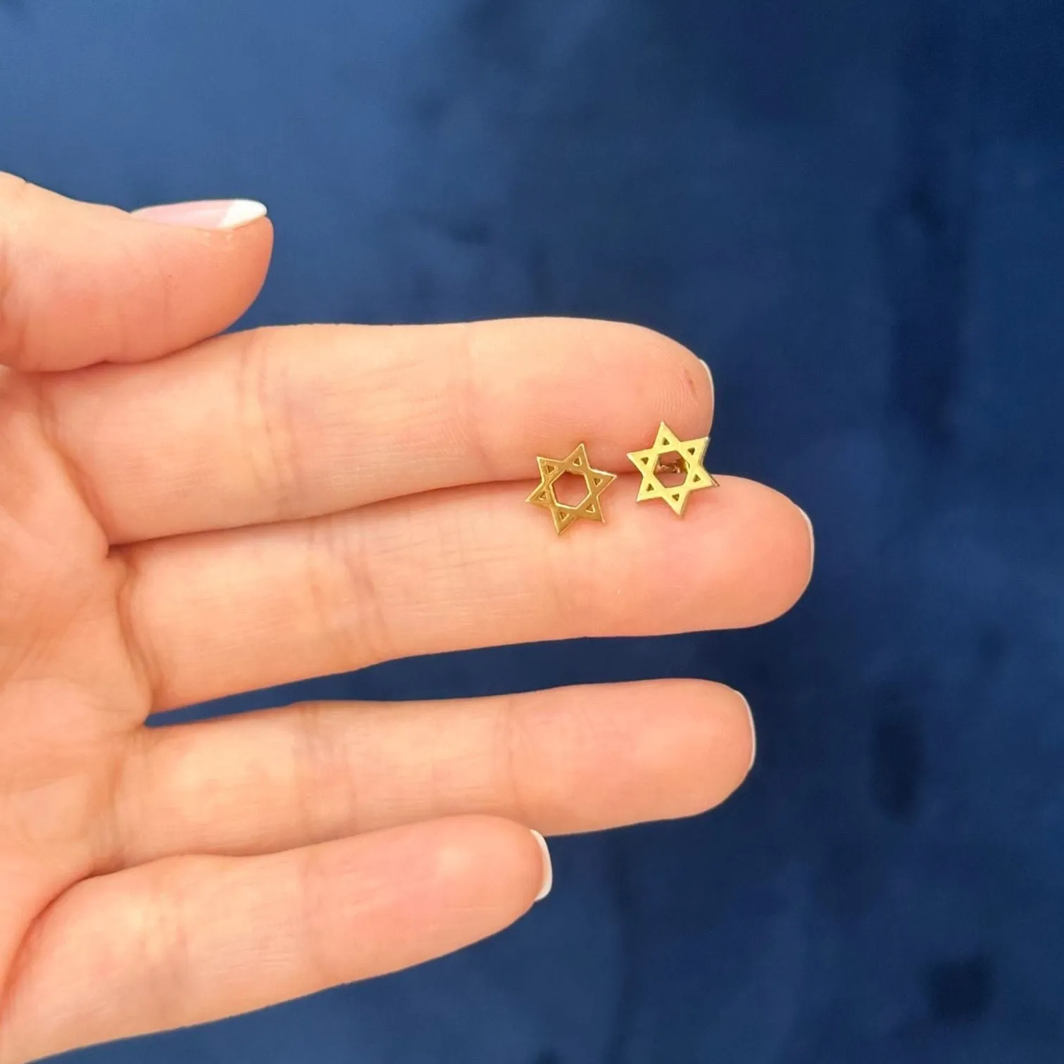 Jewish Star of David Earrings