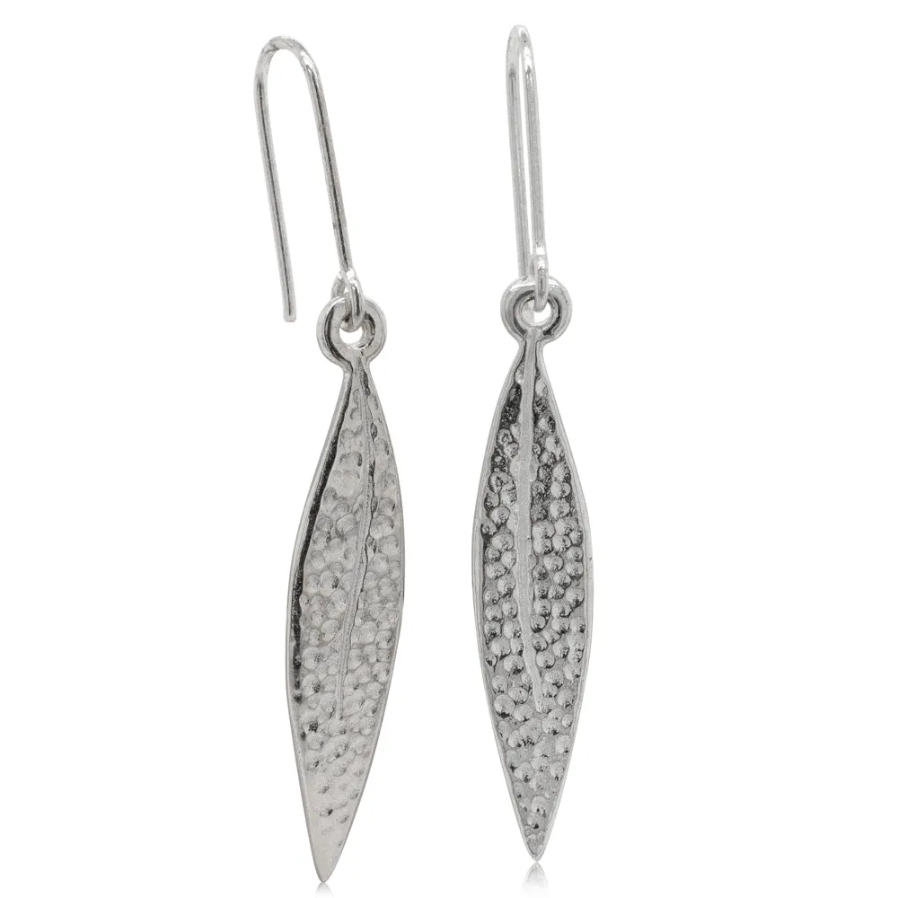 Karen Walker Leaf Earrings - Sterling Silver