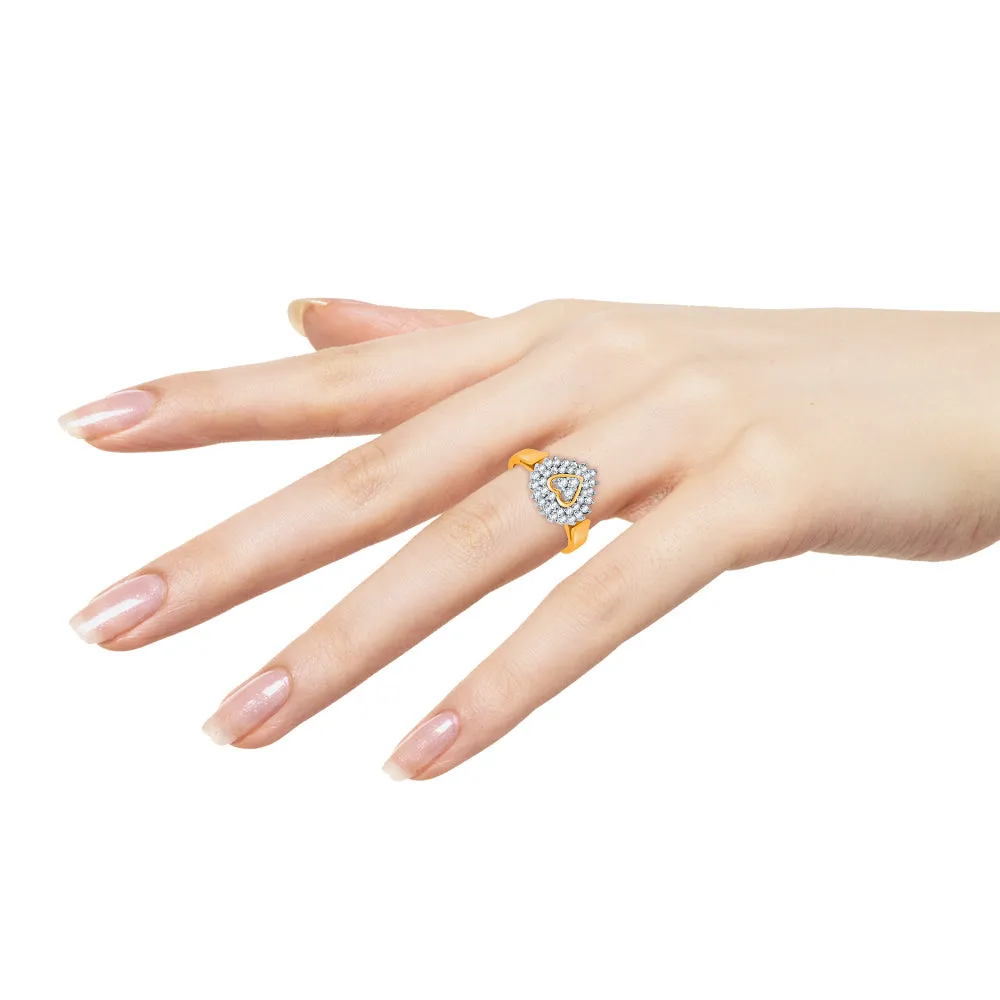 KATARINA 1/2 cttw Prong Set Diamond Heart Ring