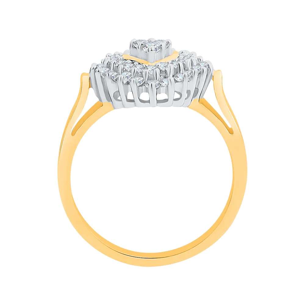 KATARINA 1/2 cttw Prong Set Diamond Heart Ring